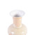 Yellow Crystal Shell Baluster Porcelain Vase Small