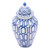 Blue & White Crossing Dimaond Heaven Jar