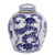 Blue And White Mini Jar Medallion Symbol