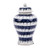 Blue & White Drip Porcelain Temple Jar