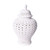 White Lattice Porcelain Ginger Jar  - 3 Sizes