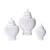 White Lattice Porcelain Ginger Jar  - 3 Sizes