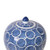 Indigo Blue Circle Melon Jar