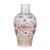 Coral Red Baluster Vase Fish Motif - Small