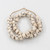 White Drum Eyes Kenya Cow Bone Beads Per String