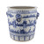 Blue And White Porcelain Eight Immortals Planter With Lion Handle