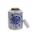 Blue And White Mini Tea Jar Peony Dots - 2 Sizes