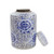 Blue And White Mini Tea Jar Peony Dots - 2 Sizes