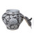 Black Peony Foo Dog Lid Jar