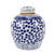 Blue And White Tiny Lid Mini Jar Double Happiness Dots