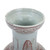 Coral Red Bird Vase With Dish-shaped Mouth Small