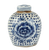 Blue And White Tiny Lid Mini Jar Peony Dots