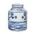 B&W Dynasty Tea Jar Phoenix Peony Motif - 2 Sizes