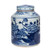 B&W Dynasty Tea Jar Phoenix Peony Motif - 2 Sizes