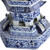 Blue And White Pagoda 7 Tier Twisted Vine Motif