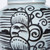 Black Breeze Lion Head Lidded Jar