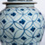 Blue & White Coin Flower Temple Jar - 2 Sizes