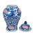 Red Peony Dragon Temple Jar