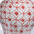 Coral Red Coin Flower Temple Jar - 2 Sizes