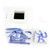 Blue And White Brushstroke Square Tea Jar