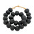 Vintage Sea Glass Beads Black - 2 Sizes