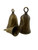 Antique Bronze Hand Forged Cowbell Set of 3