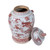 Rustic Maroon Red Dragon Temple Jar - 2 Sizes