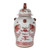 Rustic Maroon Red Dragon Temple Jar - 2 Sizes