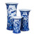 Blue And White Pheasant Paneled Vase - 3 Sizes