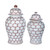 Cooper Red Honeycomb Temple Jar - 2 Sizes