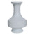 Barclay Butera Couture Dragon Carving.. Imperial Porcelain Vase White
