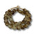 Vintage Sea Glass Beads 0.75  Dia -  Rusty Brown