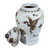 Rusty Brown Crane Temple Jar