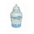 Barclay Butera Couture Blue & White.. Porcelain Temple Jar Splashing Koi Large