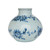 Barclay Butera Couture Blue & White.. Porcelain Apple Jar Odesa Sunflower