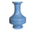 Barclay Butera Couture Dragon Carving.. Imperial Porcelain Vase Icy Blue