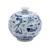 Blue & White Fish Pomegranate Vase