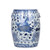 Blue & White Garden Stool Fish Motif