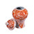 Orange Temple Jar W/ Dragon & Floral Motif - Large