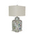 Chinoisery Floral Cylinder Tea Jar Table Lamp