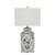 Chinoisery Floral Cylinder Tea Jar Table Lamp