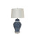 Indigo Blue Circle Temple Jar Lamp