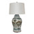 Blue And White Sea Flower Porcelain Temple Jar Lamp