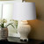 White Lattice Porcelain Table Lamp - 2 Sizes