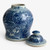 Blue And White Phoenix Temple Jar - Small