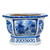Blue And White Porcelain Octagonal Planter Floral Bird Motif