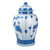 Blue And White Ming Pine Tree Temple Jar