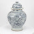 Blue And White Sunflower Temple Jar