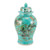 Chinoiserie Green Landscape Temple Jar
