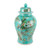 Chinoiserie Green Landscape Temple Jar